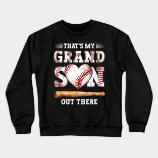 Baseball Grandma That's My Grandson Out There Mother's Day Crewneck Sweatshirt